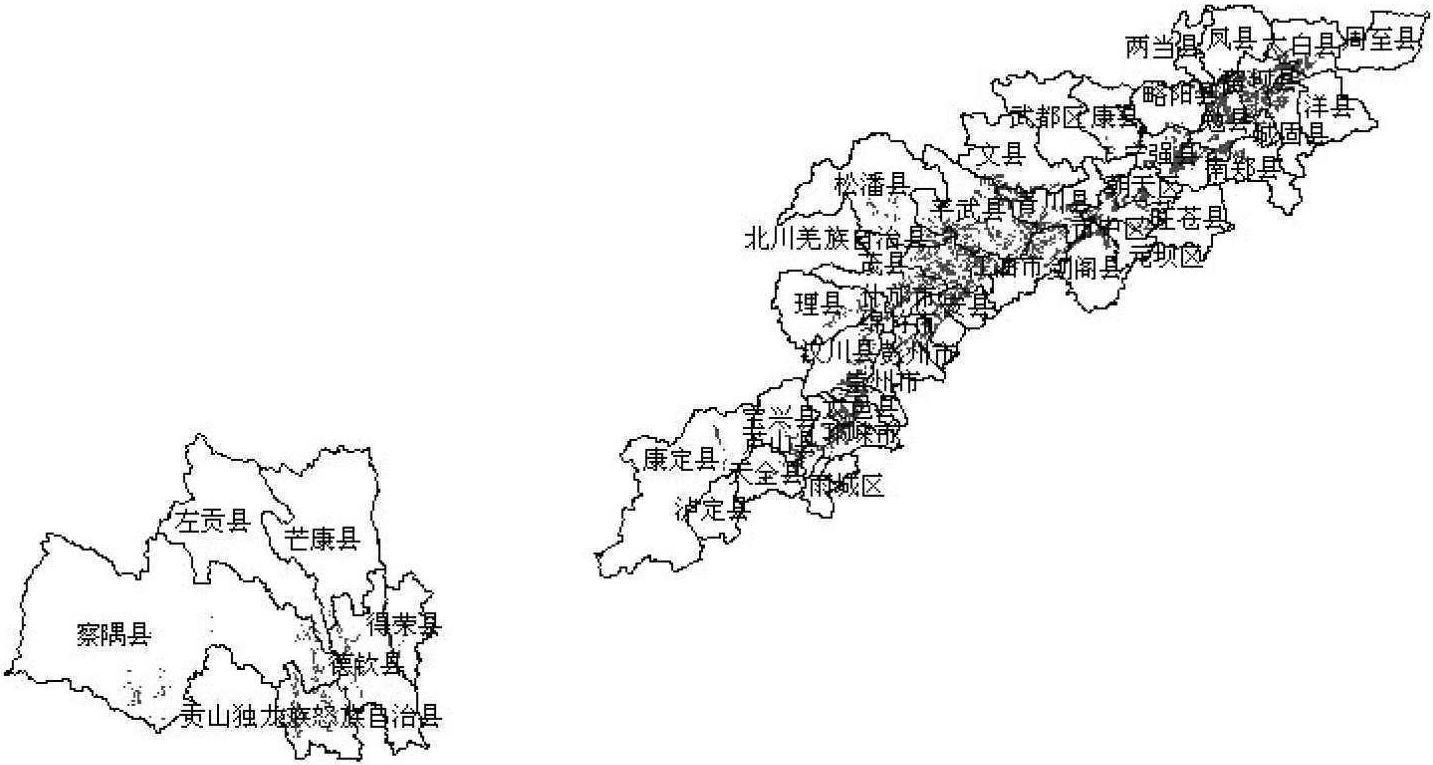 以川大力為標(biāo)準(zhǔn)進(jìn)行TCMGIS適宜產(chǎn)區(qū)分析